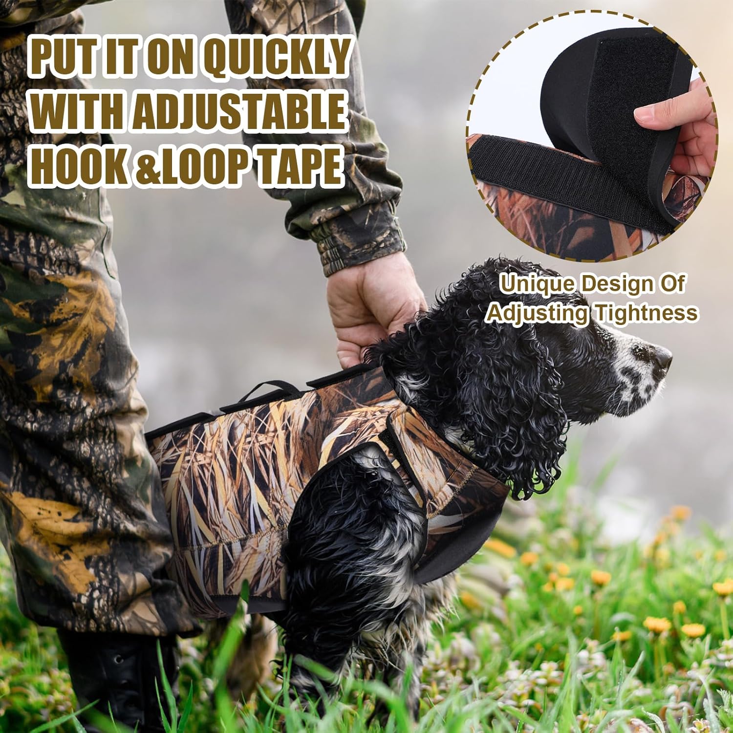 2 Pcs Dog Hunting Vest Neoprene Waterfowl Camo Dog Vest for Duck Hunting Training Adjustable 5 mm Thick Tactical Equipment Accessories(XL) 3 - huntingtonexploration.ca
